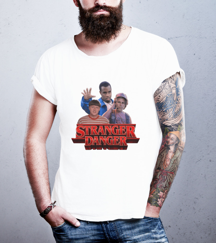 Stranger Danger Stranger Things Jeffrey Epstein Diddy T-Shirt