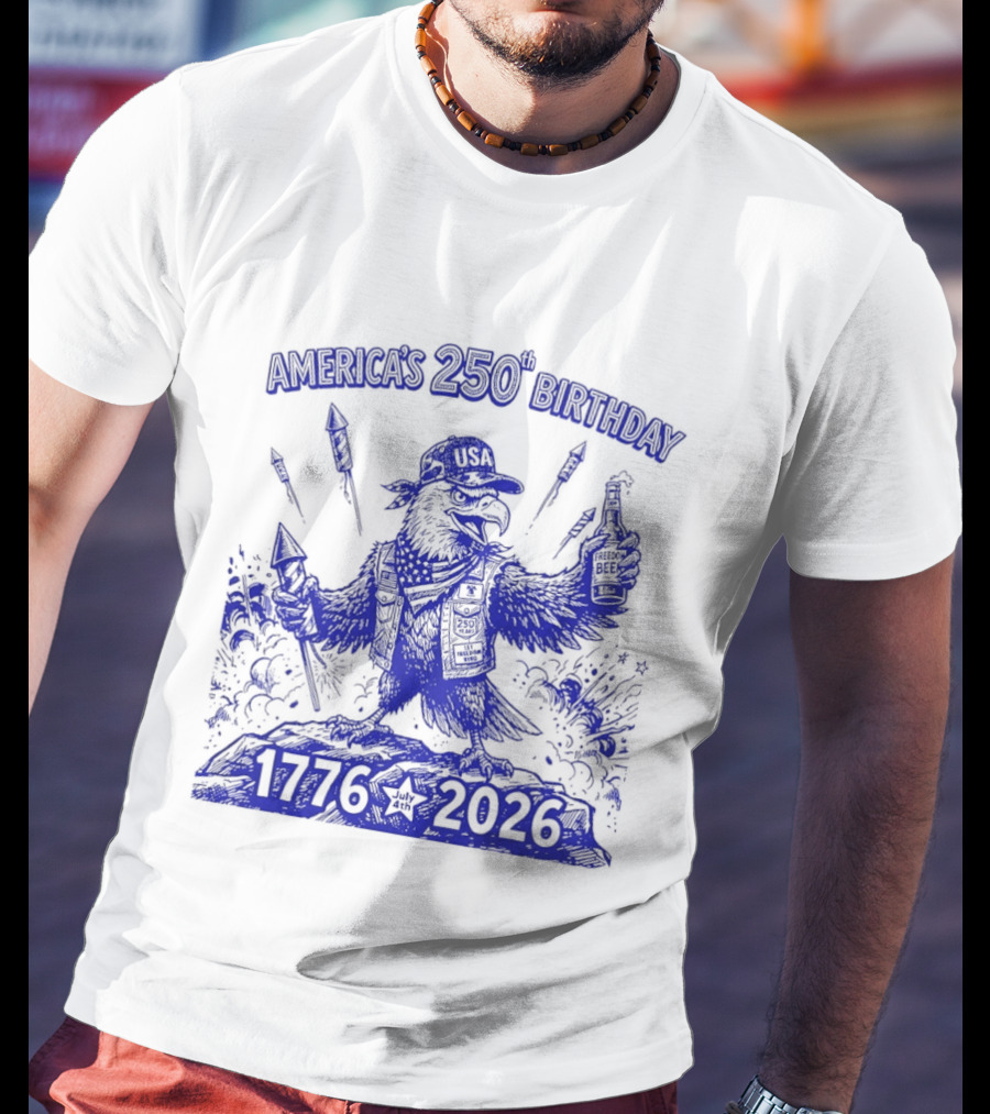 America's 250th Birthday Semiquincentennial Eagle 1776 2026 T-Shirt