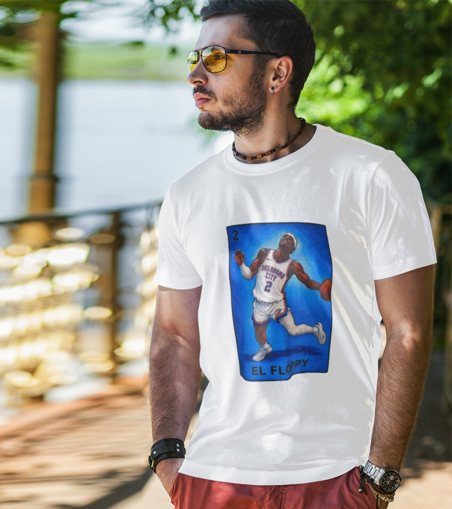Shai Gilgeous Alexander Oklahoma City 2 El Floppy Basketball T-Shirt