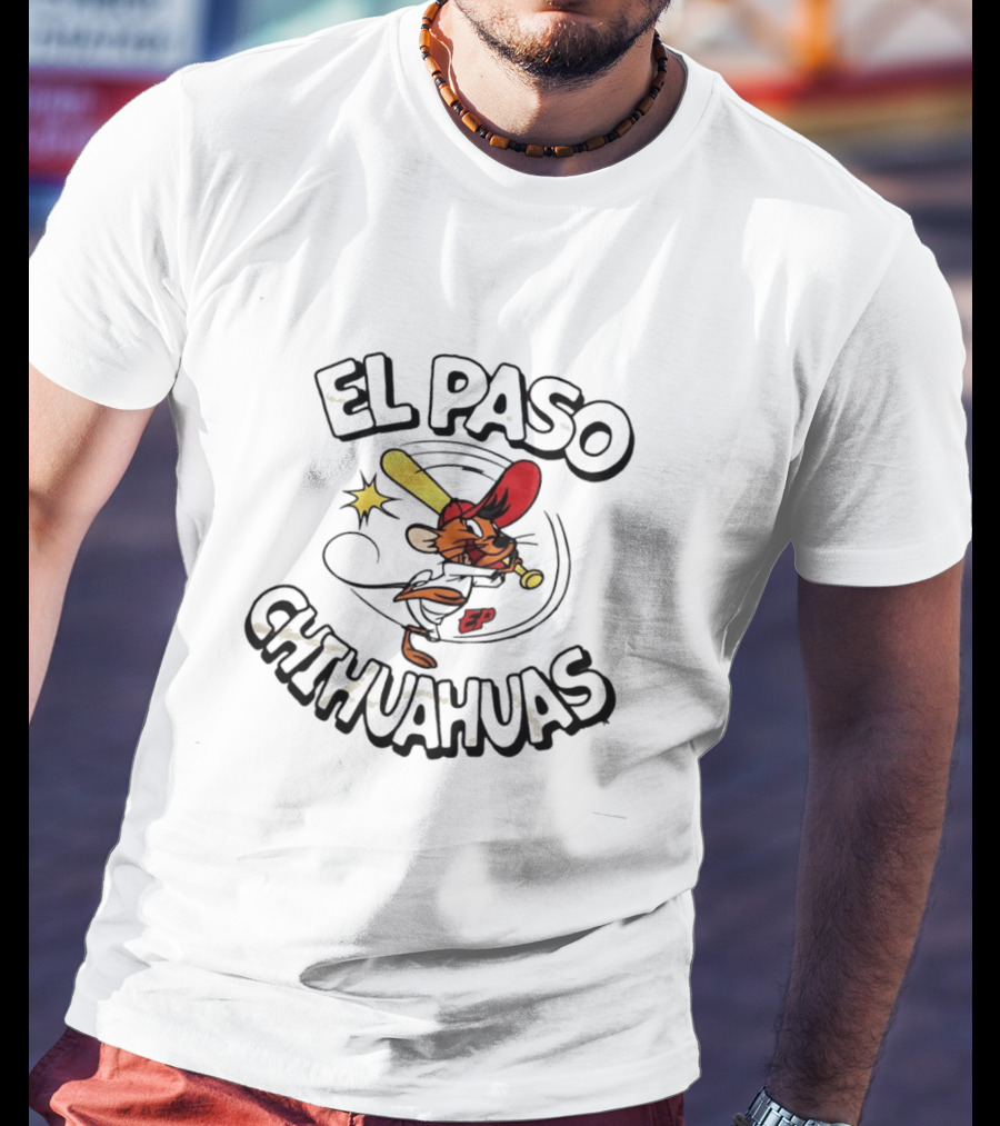 El Paso Chihuahuas Speedy Gonzales Baseball Cartoon T-Shirt