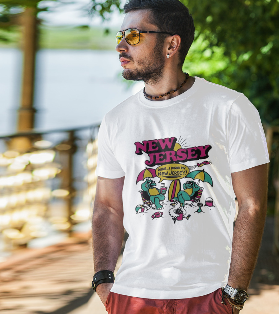 New Jersey Dude I Kinda Luv Beach Vibes With Beach Animals T-Shirt