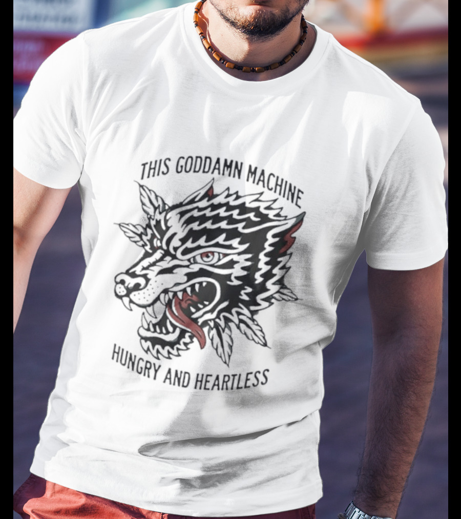 The Wonder Years This Goddamn Machine Wolf Head Hungry And Heartless T-Shirt