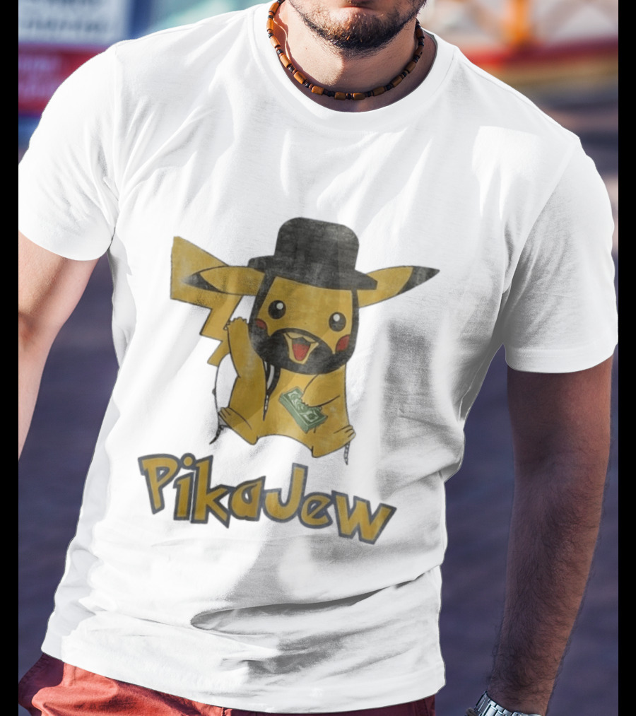 Pikachu PikaJew Meme Wearing Hat And Holding Money T-Shirt