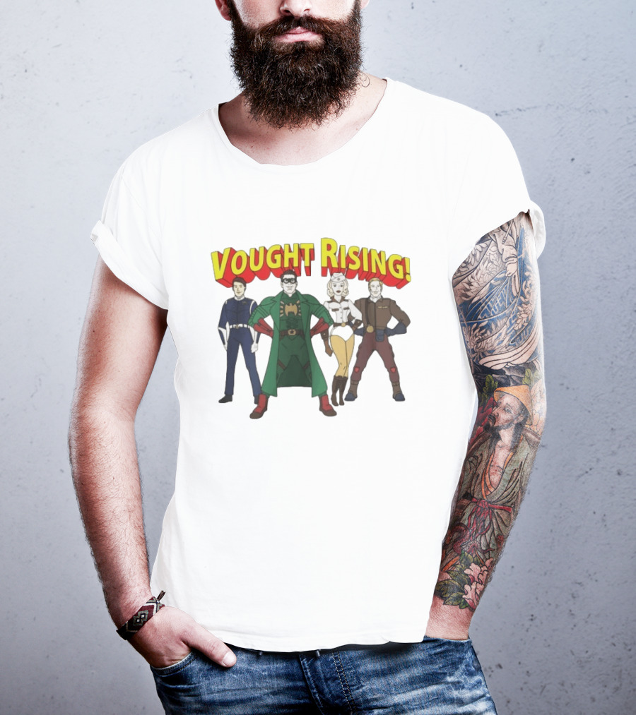 Vought Rising The Boys Superhero Team Vought International Characters T-Shirt