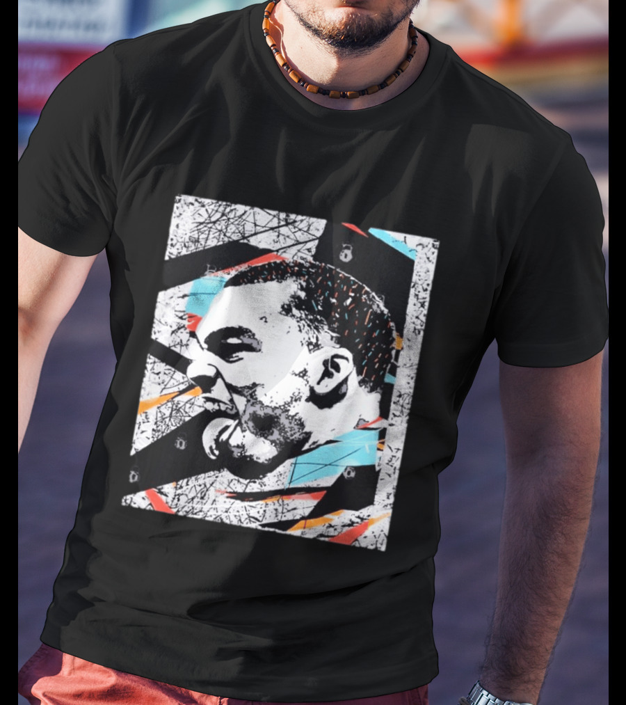 Michael Jordan Chicago Bulls Tongue Expression Urban Graffiti T-Shirt