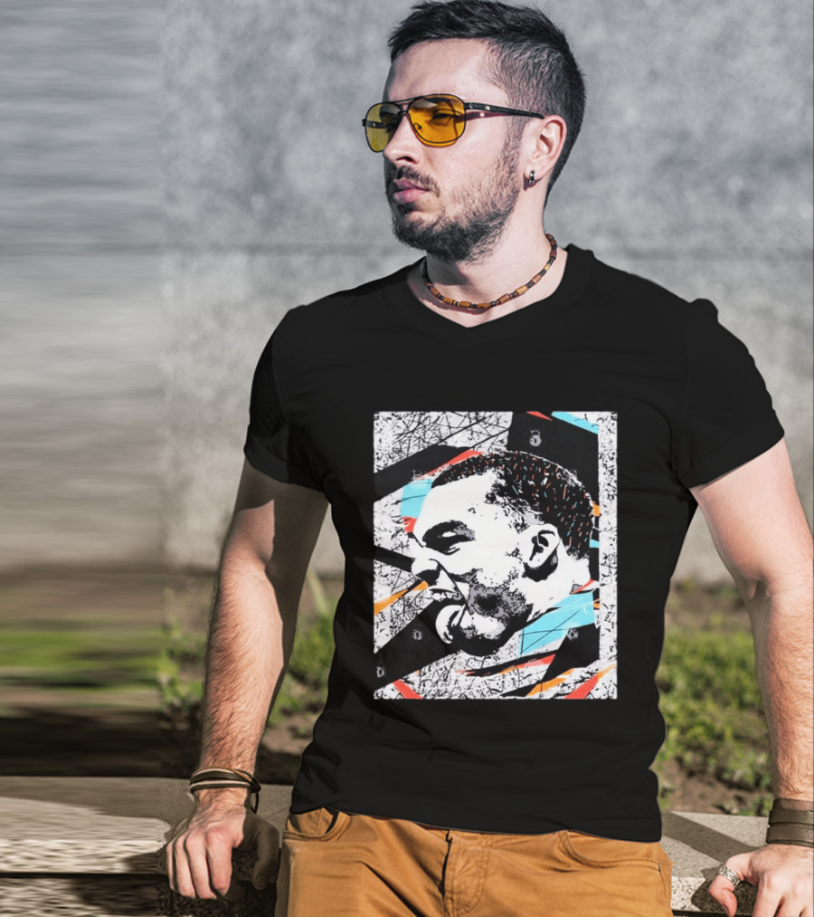 Michael Jordan Chicago Bulls Tongue Expression Urban Graffiti T-Shirt
