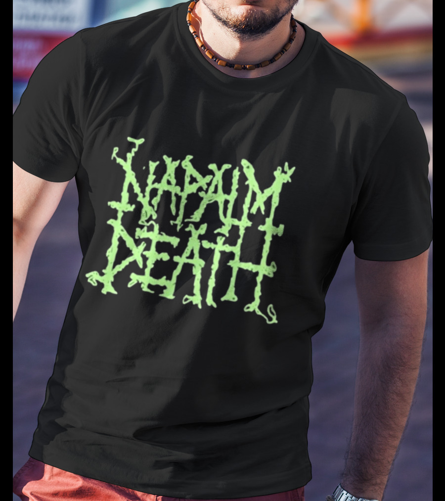 Napalm Death Grindcore Band Logo Merchandise T-Shirt