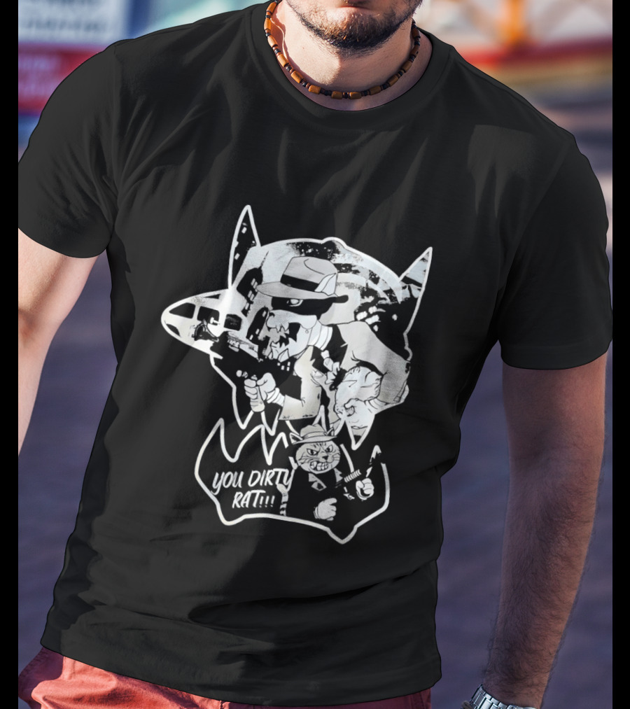 Gangster Animals You Dirty Rat Mobster Showdown Guns T-Shirt