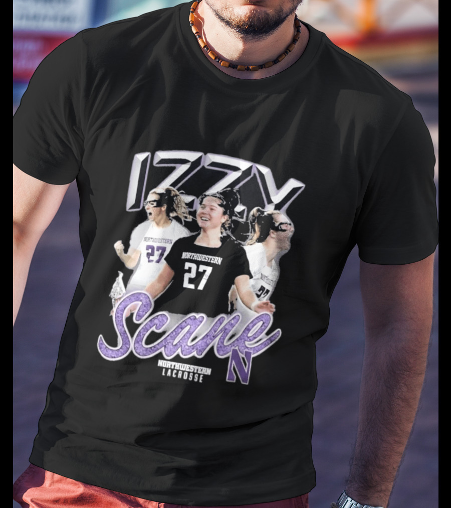 Northwestern Wildcats Izzy Scane 27 Lacrosse Star Athlete Highlights T-Shirt