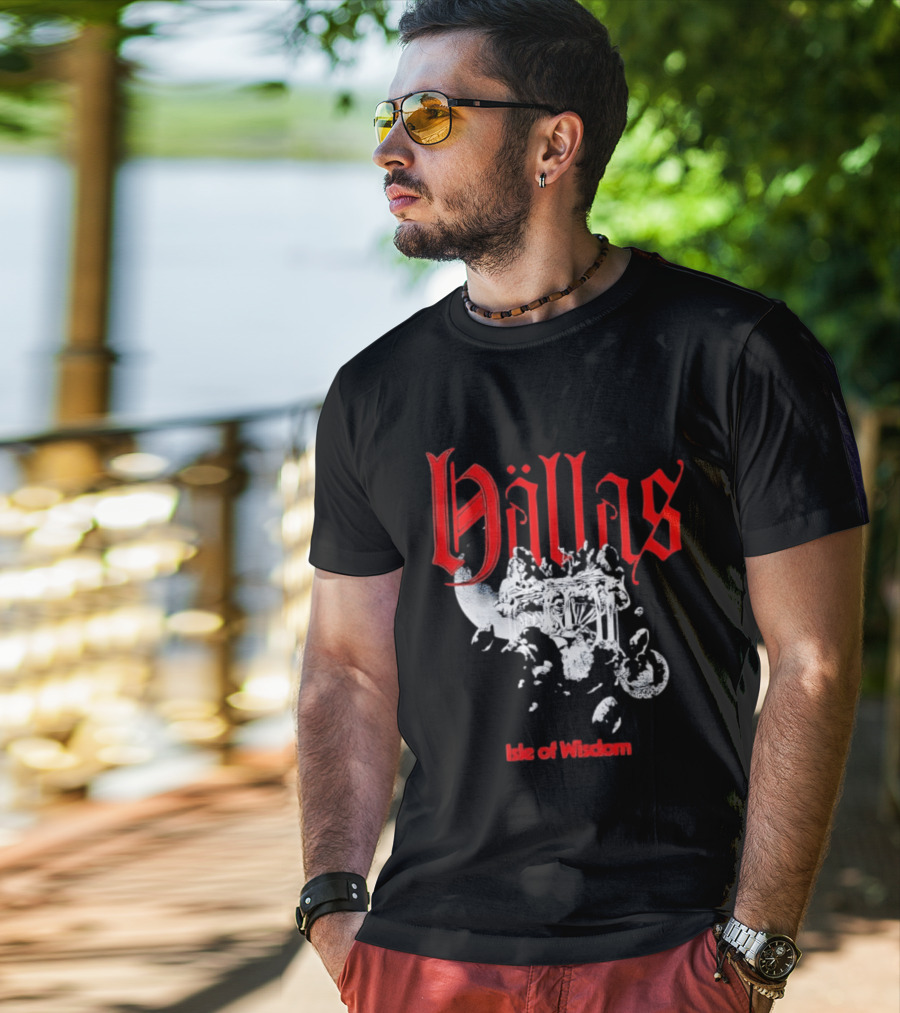 Hallas Isle Of Wisdom Floating Island Fantasy T-Shirt