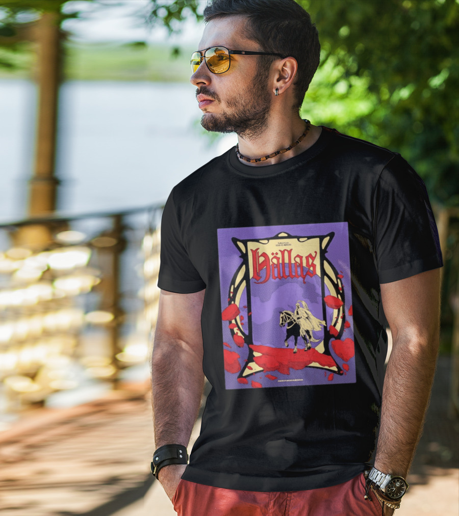 Hällas Konsert XXI IV MMXXII Knight On Horse In Red Flowers T-Shirt