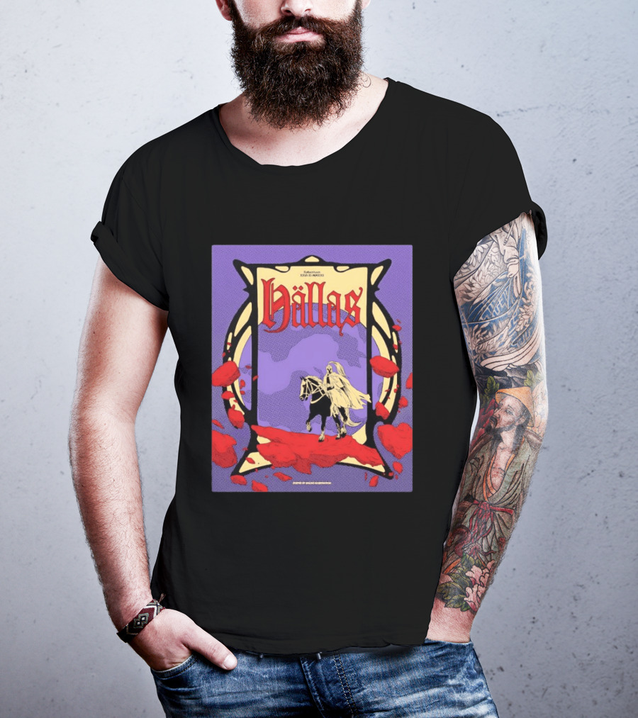Hällas Konsert XXI IV MMXXII Knight On Horse In Red Flowers T-Shirt