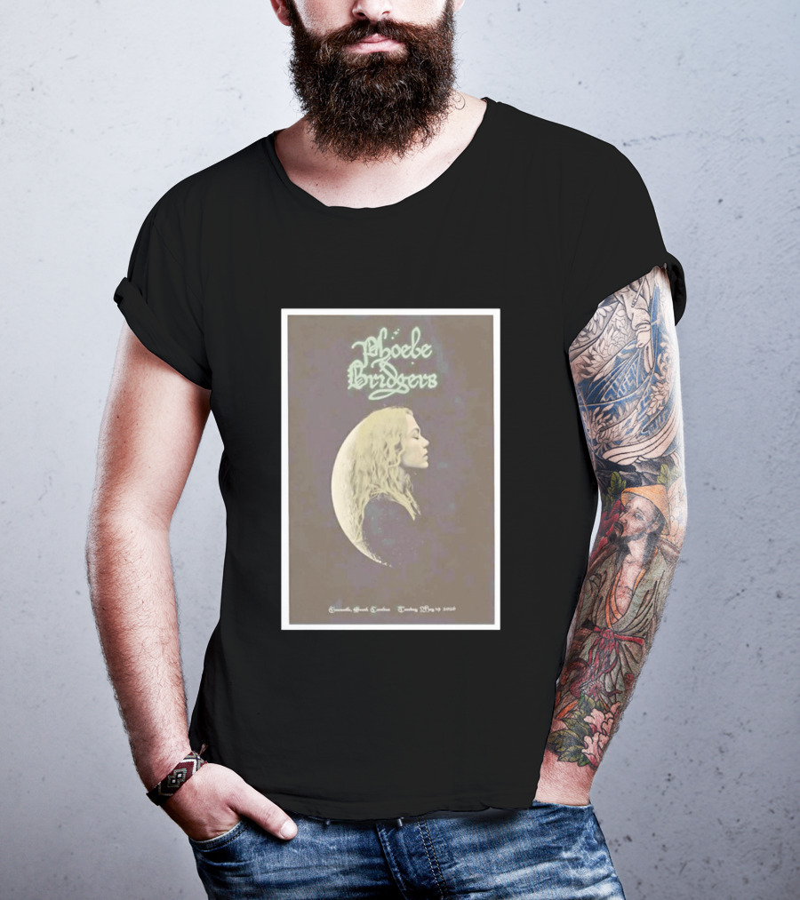 Phoebe Bridgers Moon Profile Greenville South Carolina Tuesday May 19 2026 T-Shirt