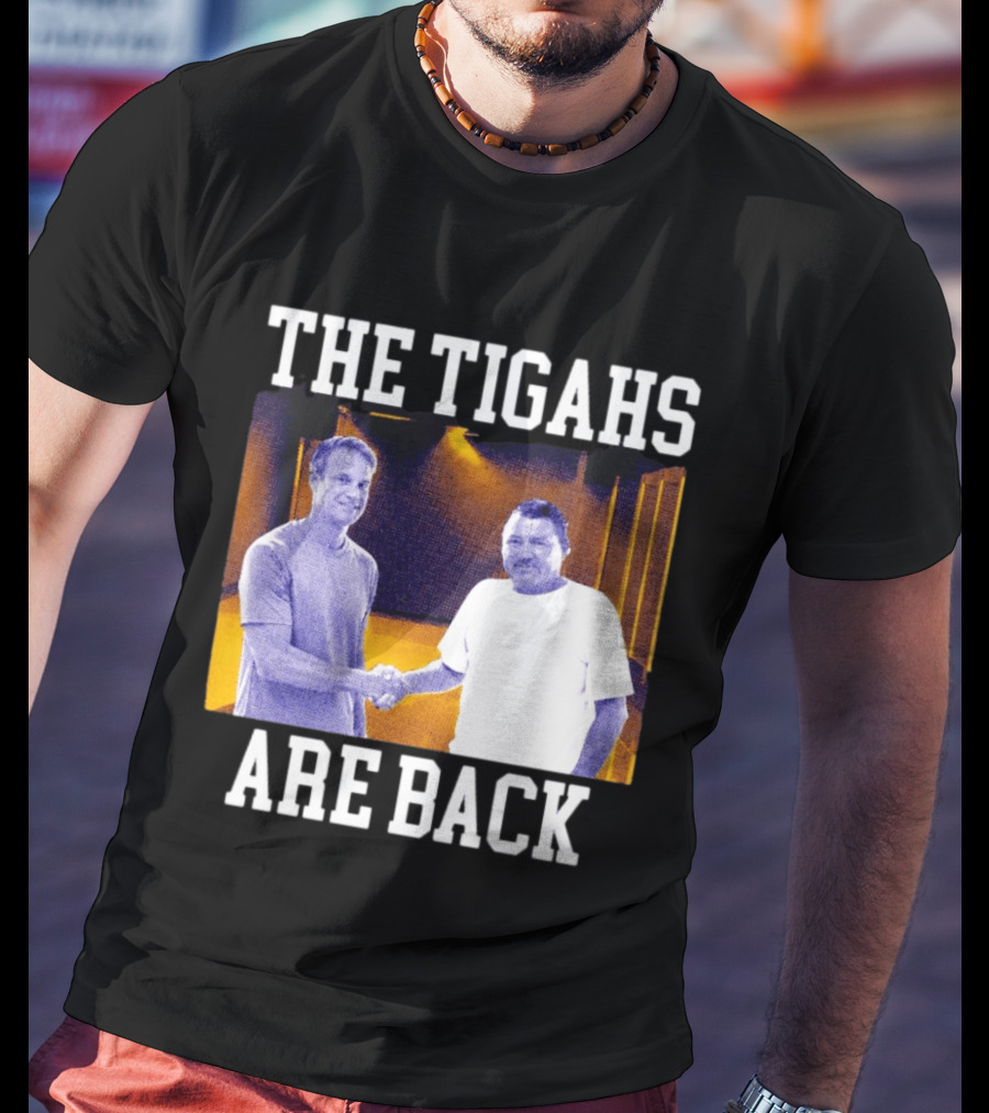 Lane Kiffin Ed Orgeron The Tigahs Are Back LSU Duo Handshake T-Shirt