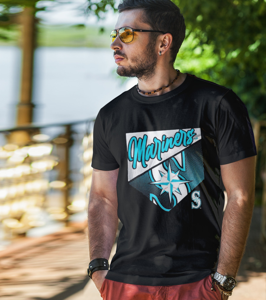 Mariners Compass Baseball Seattle Mariners T-Shirt