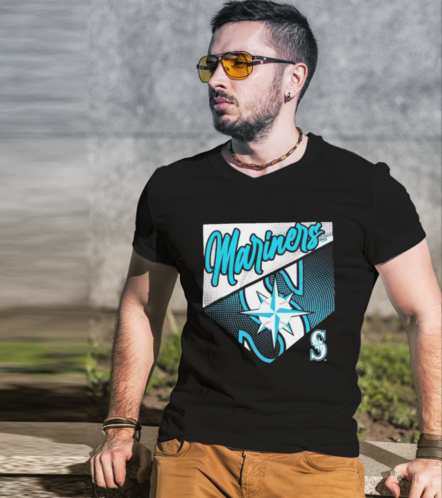 Mariners Compass Baseball Seattle Mariners T-Shirt