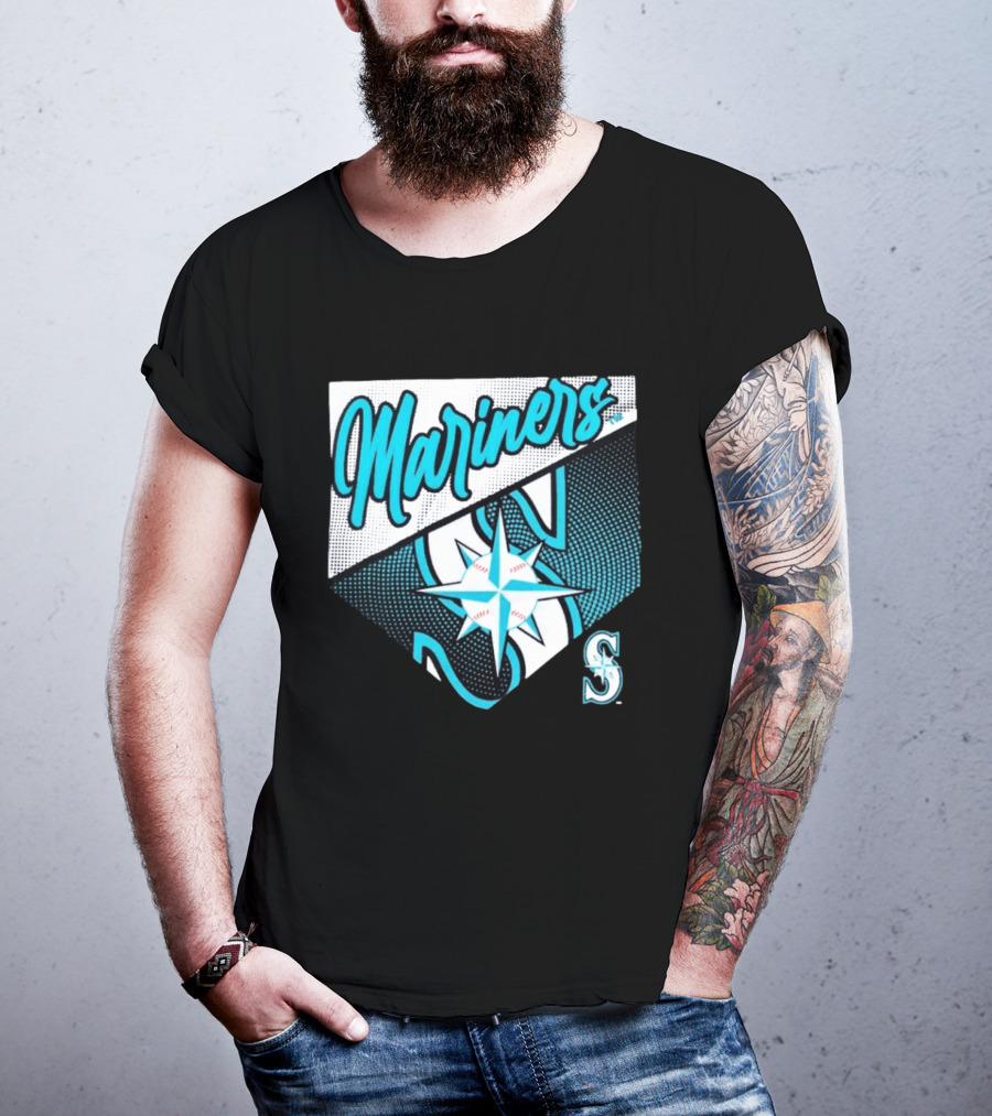 Mariners Compass Baseball Seattle Mariners T-Shirt