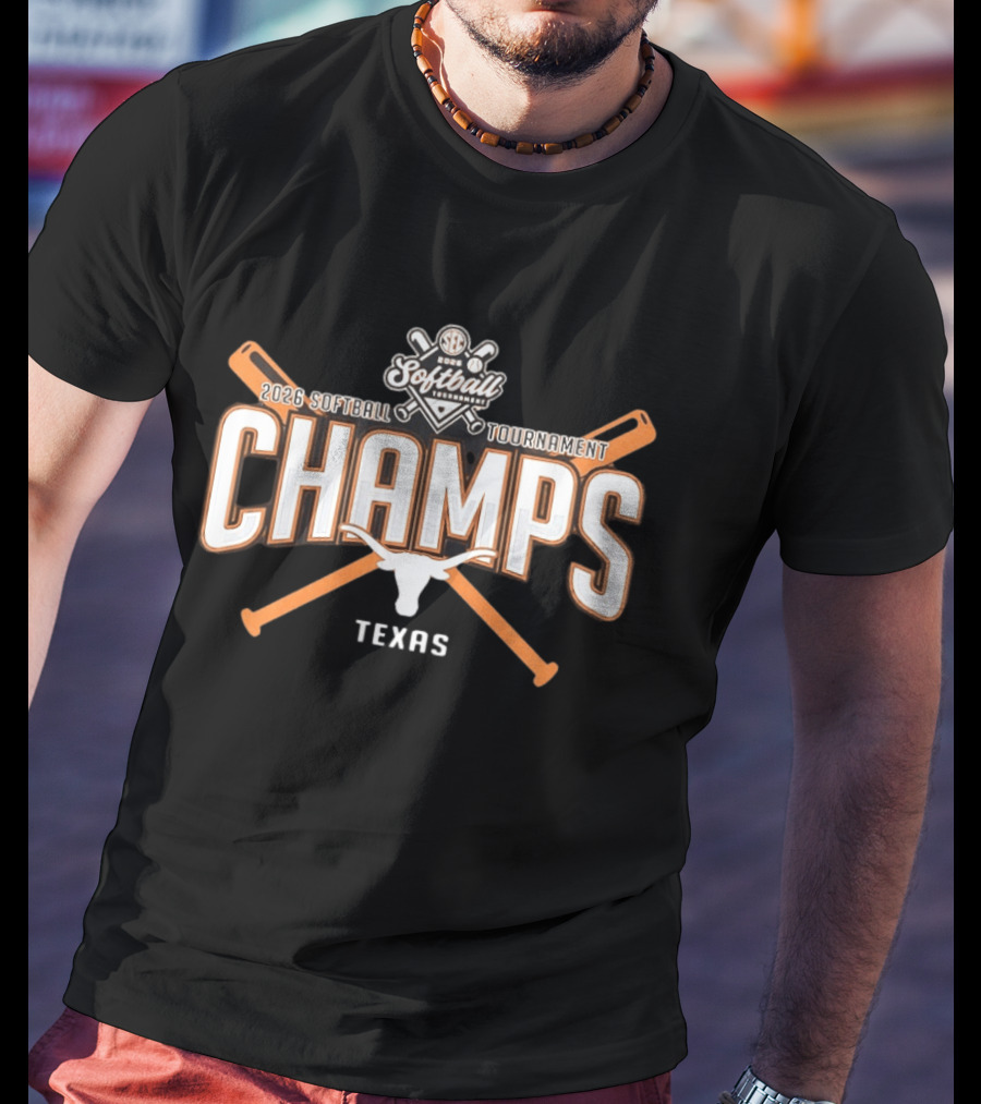 Texas Longhorns 2026 SEC Softball Tournament Champs Celebration T-Shirt