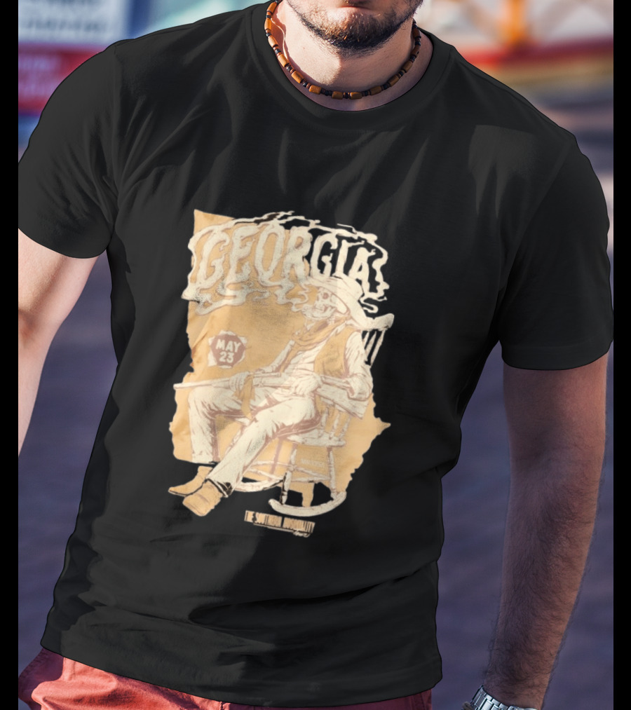 Georgia Skeleton Cowboy Southern Hospitality Tour May 23 MMXXVI T-Shirt
