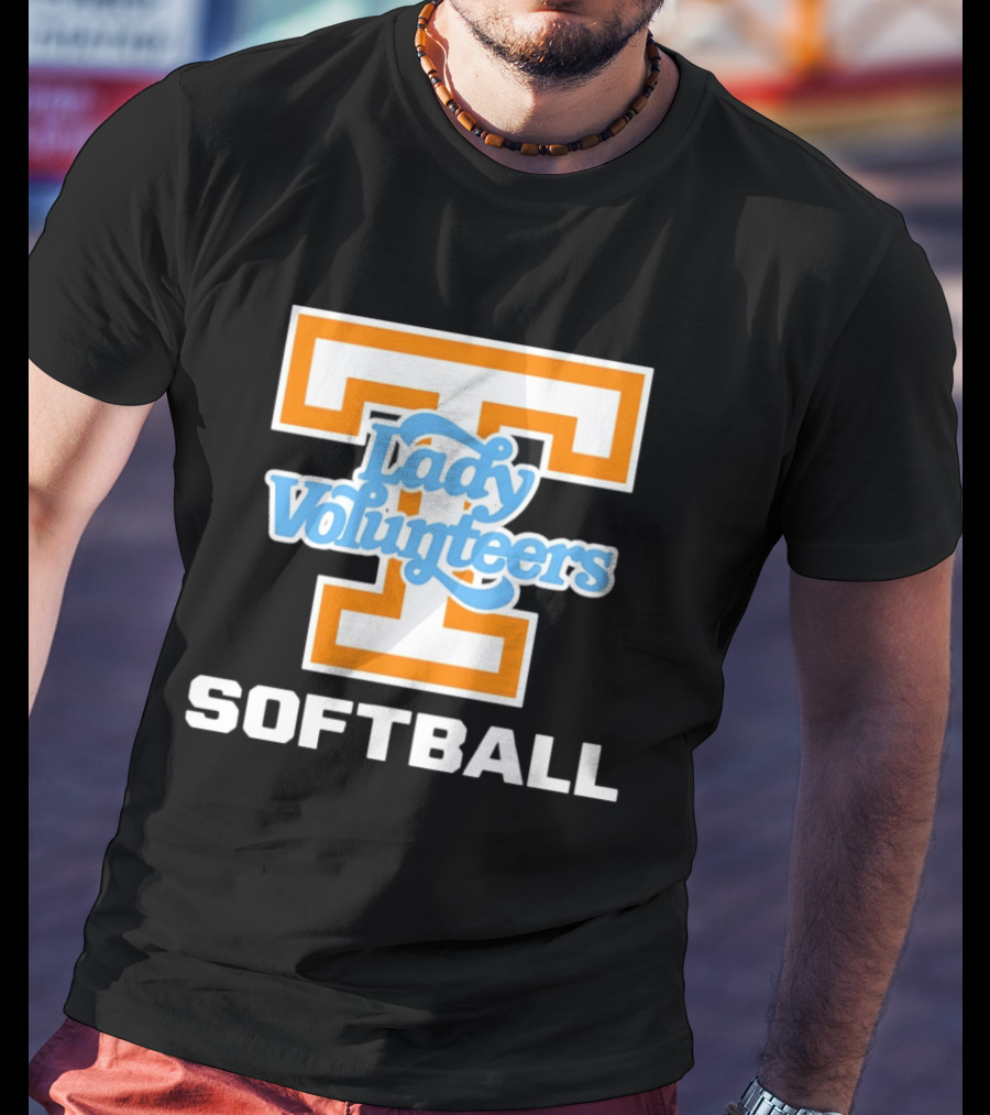 University Of Tennessee Lady Volunteers Orange Softball Team T-Shirt