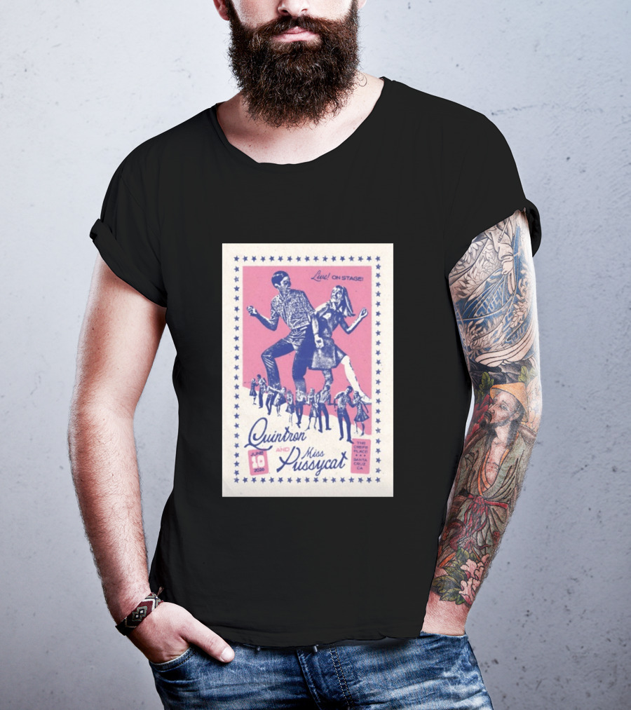 Quintron And Miss Pussycat Live On Stage June 10 2026 Santa Cruz CA Tour T-Shirt