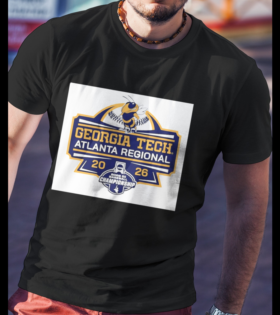 Georgia Tech Yellow Jackets Atlanta Regional 2026 NCAA DI Baseball Championship T-Shirt