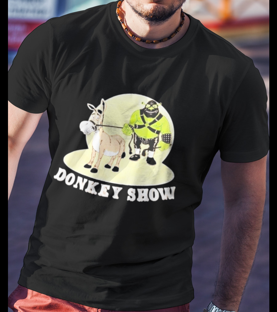 Shrek Gimp Donkey Show Leash T-Shirt
