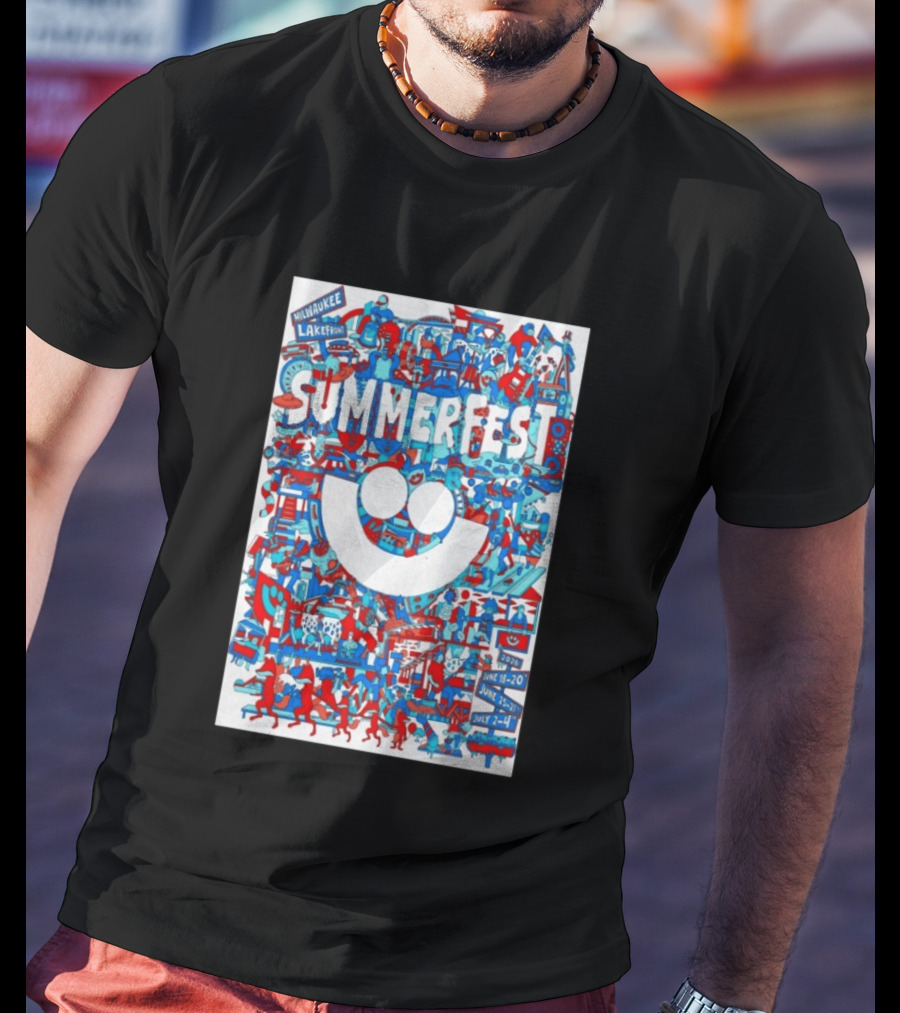 Summerfest Milwaukee Lakefront 2026 June 18 20 June 25 27 July 2 4 Event T-Shirt