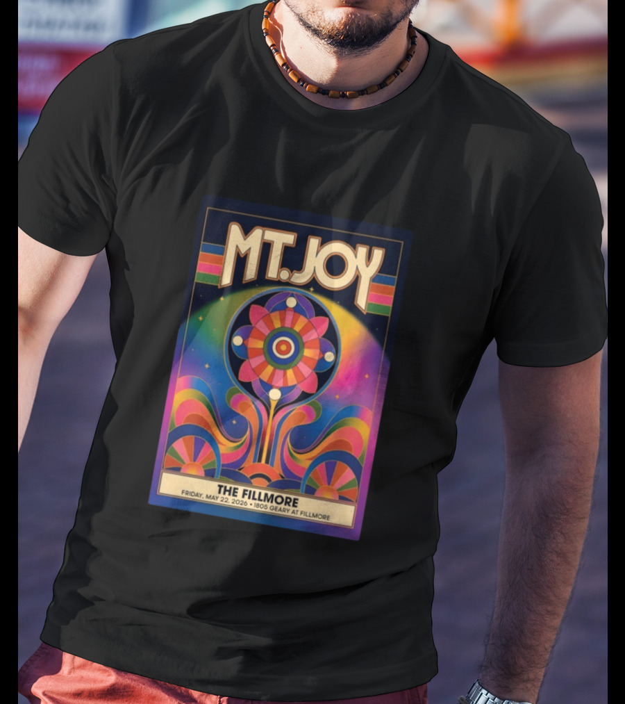 MT. Joy May 22 2026 The Fillmore 1805 Geary San Francisco Vintage Psychedelic T-Shirt