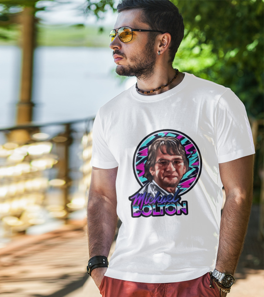 Michael Bolton 80s Aesthetic Office Humor T-Shirt