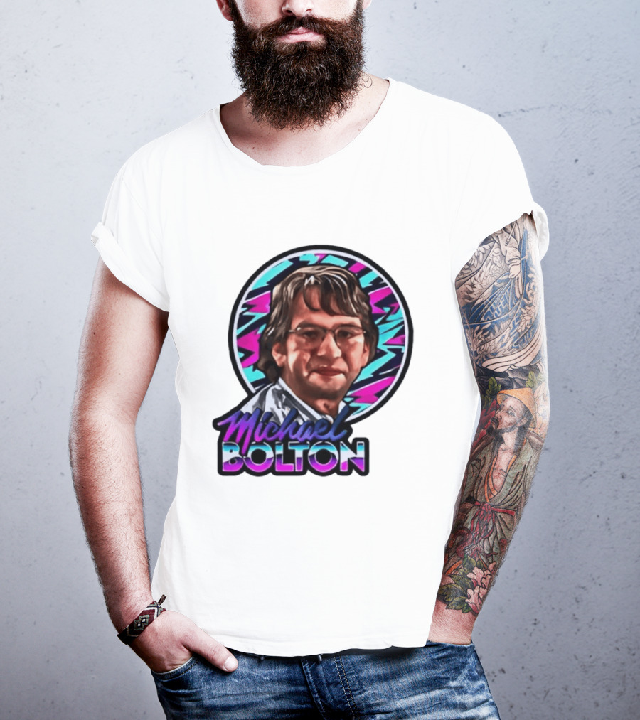 Michael Bolton 80s Aesthetic Office Humor T-Shirt