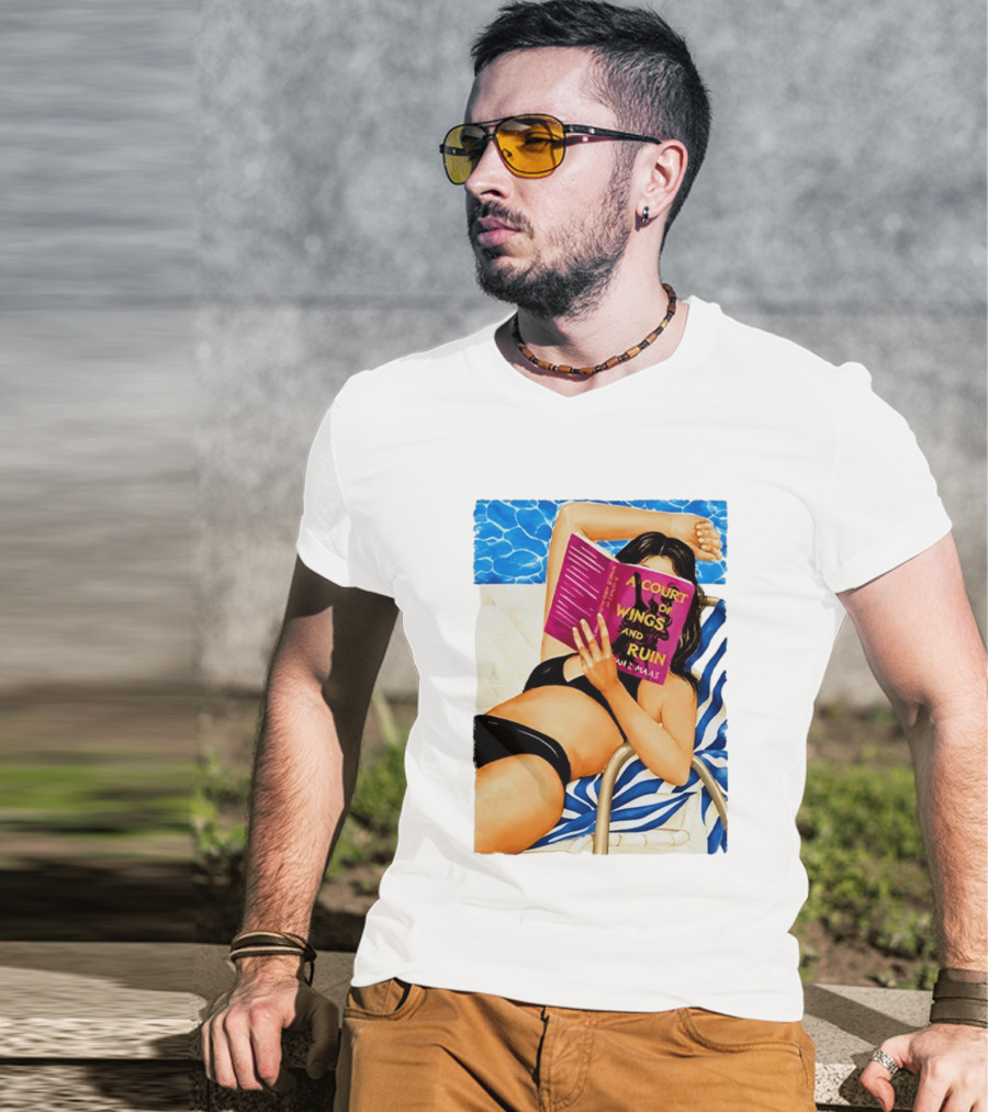 A Court Of Wings And Ruin Summer Poolside Reading Relaxation T-Shirt