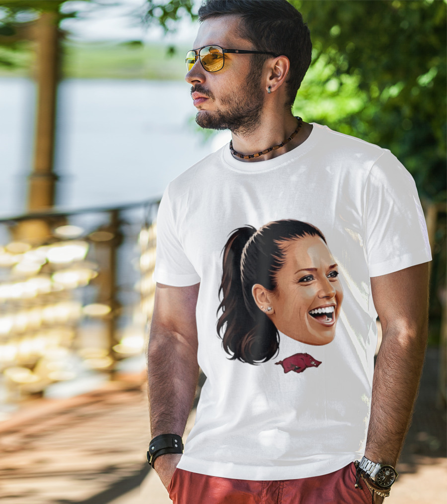 Arkansas Razorbacks Kailey Wyckoff Caricature Sports Team Fan Spirit T-Shirt