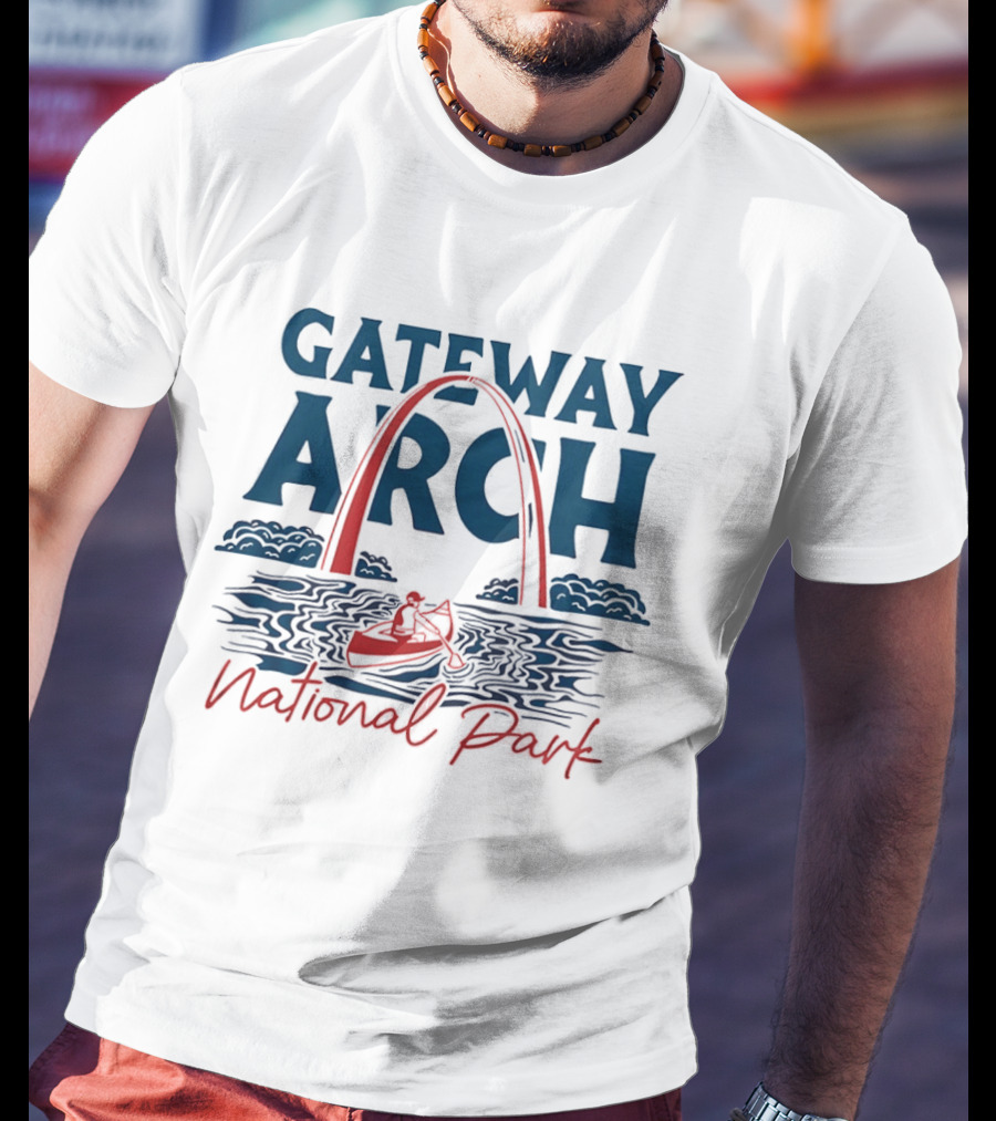 Gateway Arch National Park Canoe Adventure T-Shirt