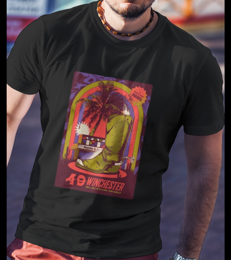 49 Winchester June 5 2026 Bottle & Cork Dewey Beach DE Special Guest Marfa T-Shirt