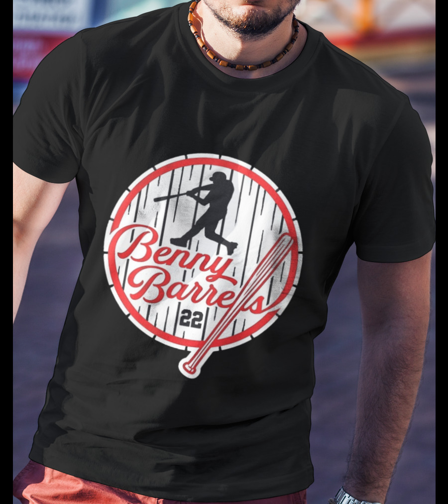 Benny Barrels New York Yankees 22 Baseball T-Shirt
