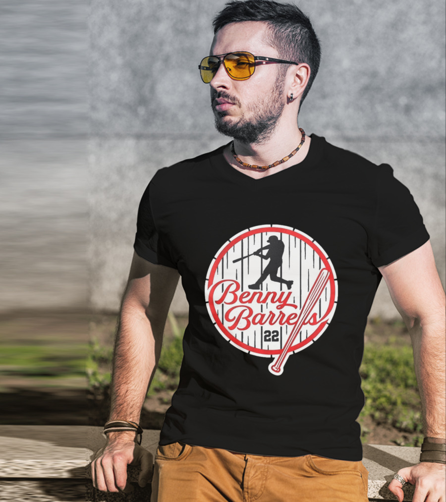 Benny Barrels New York Yankees 22 Baseball T-Shirt