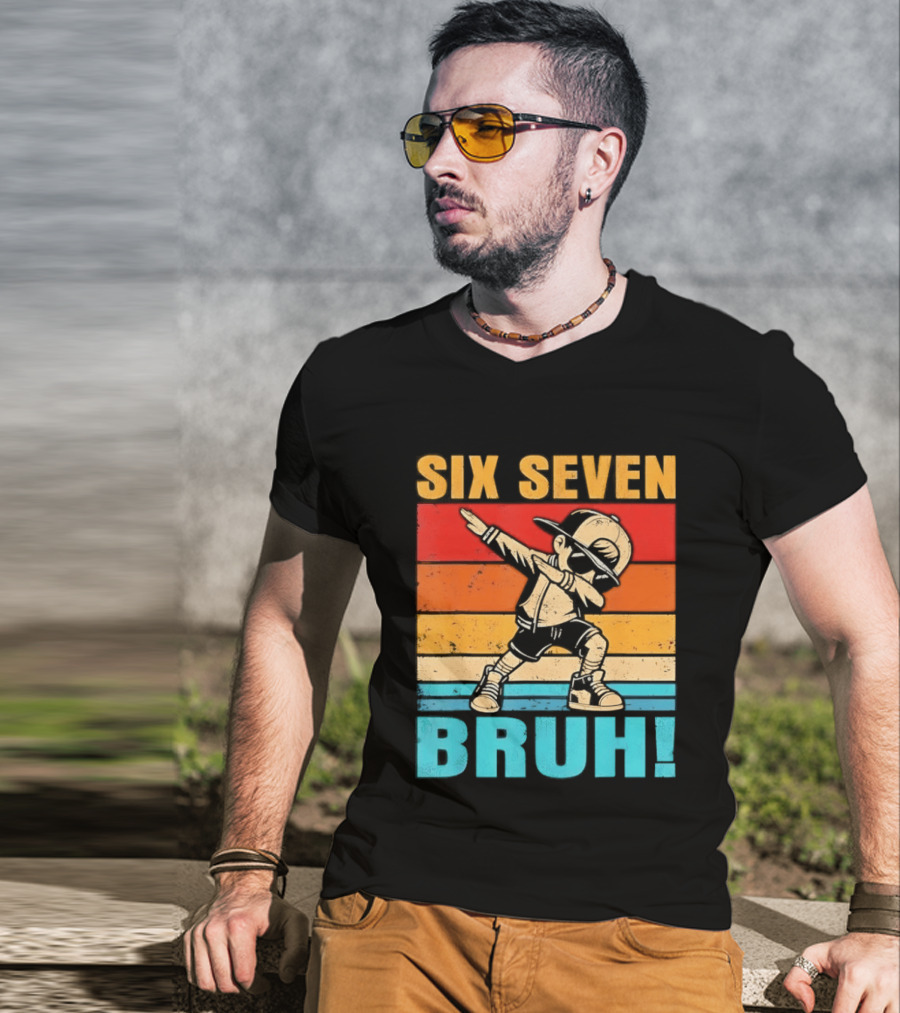 Six Seven Birthday Dab Bruh Kid T-Shirt
