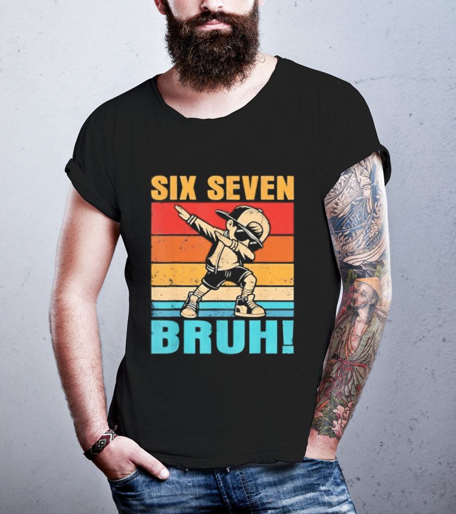 Six Seven Birthday Dab Bruh Kid T-Shirt