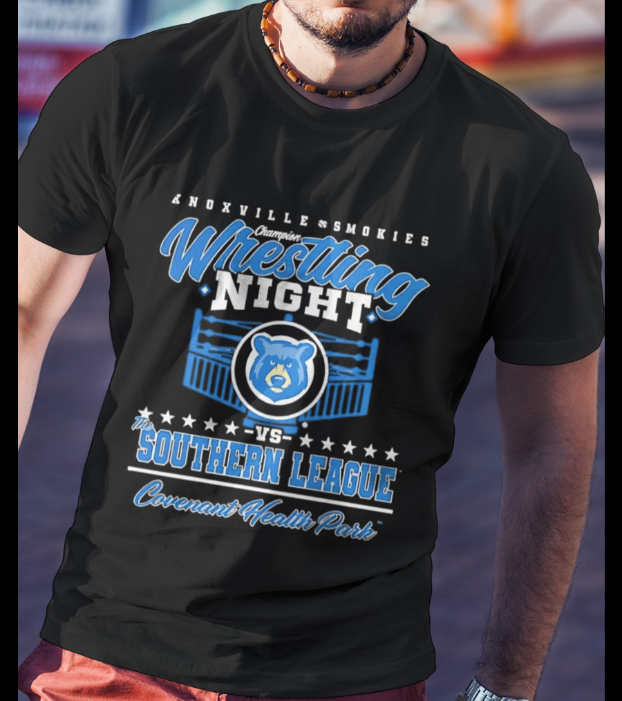Knoxville Smokies Wrestling Night Vs Southern League Covenant Health Park T-Shirt