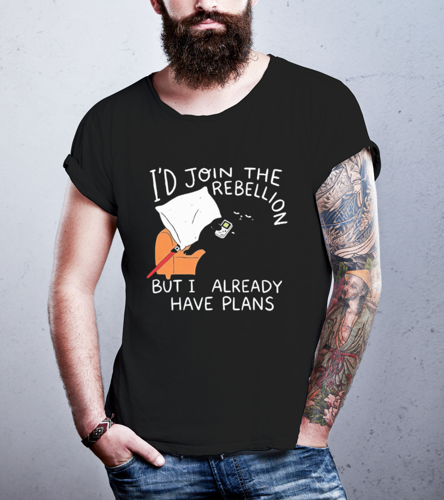Lazy Cat Gaming Couch Rebellion Plans Funny Humor T-Shirt