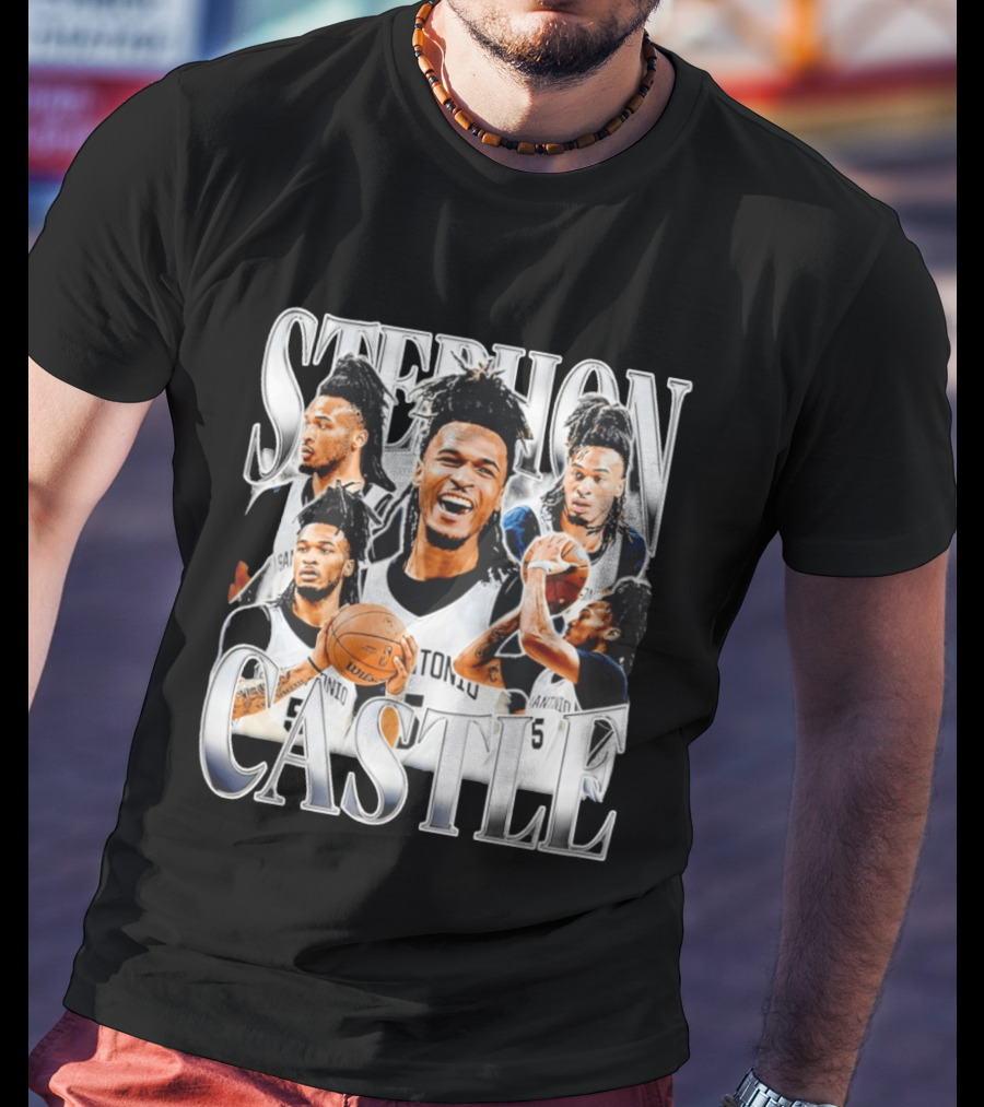 Stephon Castle San Antonio Spurs Basketball Wemby Game Day T-Shirt
