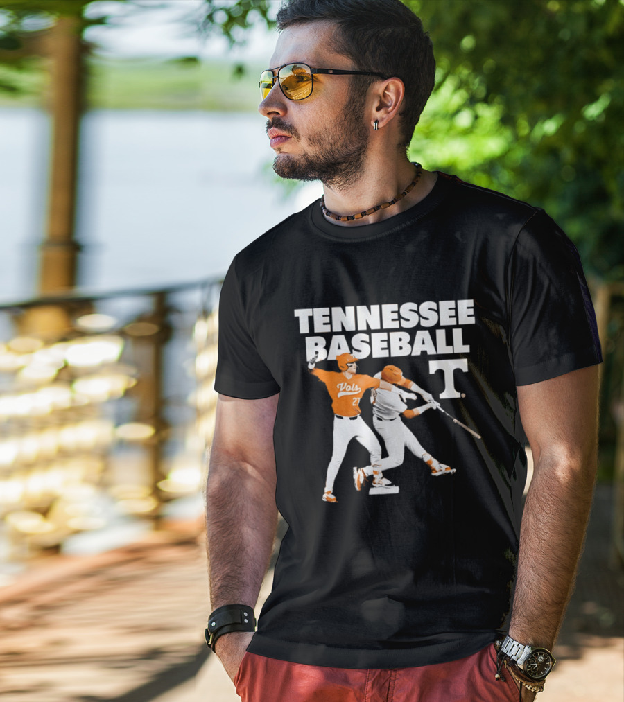 Tennessee Volunteers Baseball Vols Number 27 T-Shirt
