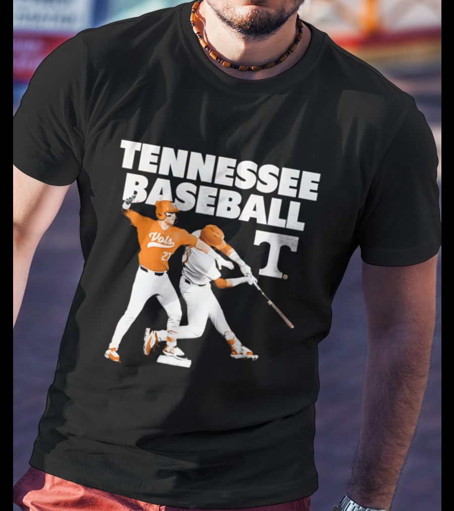 Tennessee Volunteers Baseball Vols Number 27 T-Shirt