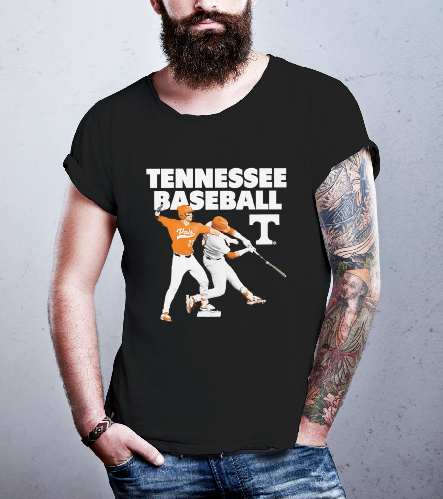Tennessee Volunteers Baseball Vols Number 27 T-Shirt