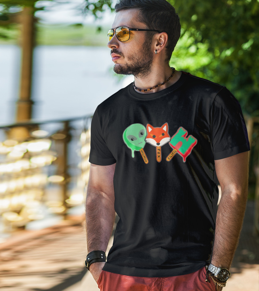 Wemby Fox Castle Popsicles Alien Fox 2026 San Antonio Spurs NBA Basketball T-Shirt