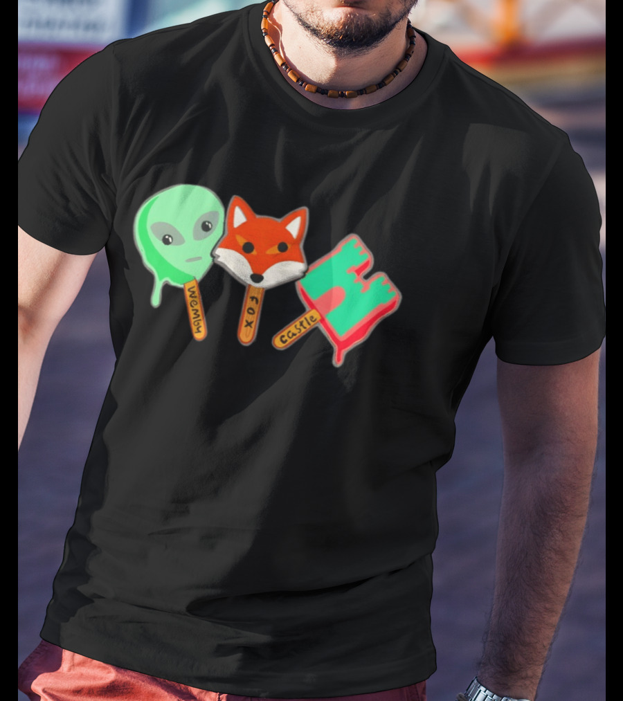 Wemby Fox Castle Popsicles Alien Fox 2026 San Antonio Spurs NBA Basketball T-Shirt