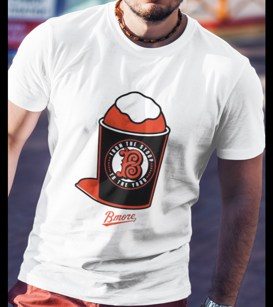 Baltimore Orioles From The Stoop To The Yard Bmore SnoCone T-Shirt