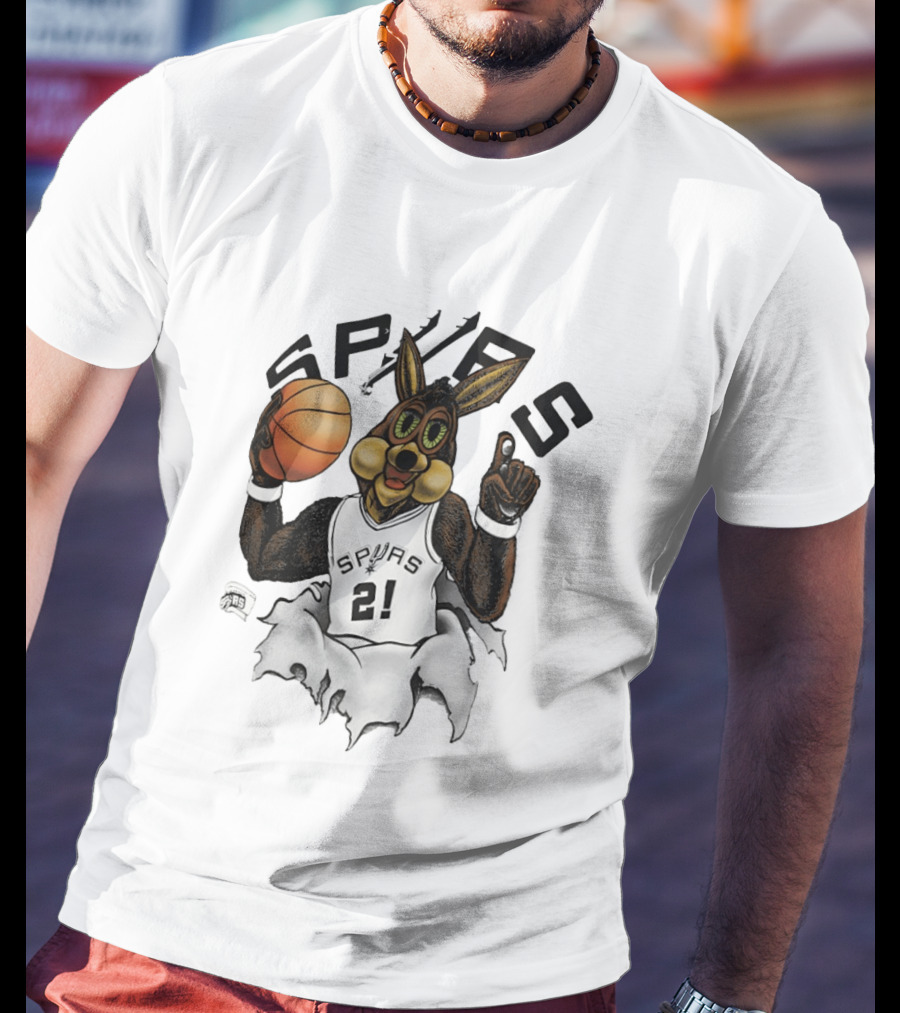 Coyote 21 Tim Duncan San Antonio Spurs Basketball Silver Breakthrough 2026 T-Shirt