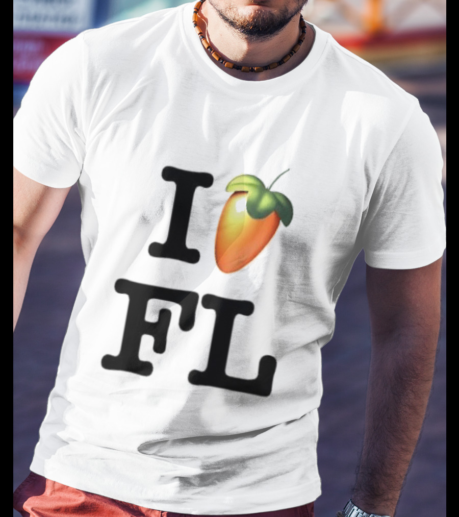FL Studio I Love FL Logo Fruit T-Shirt